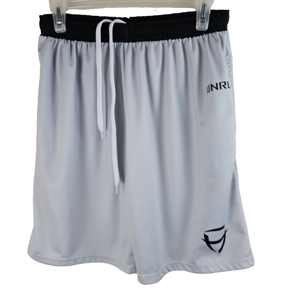UNRL Shorts Mens sz M Gray Drawstring pockets Lightweight Quick dry Gym athletic
